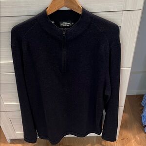 Rodd and Gunn Mens Quarter Zip Sweater Size XL Navy